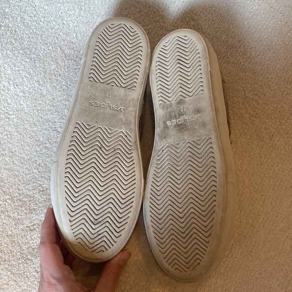 J/Slides—Silver Studded Taupe Slide - Picture 3 of 5